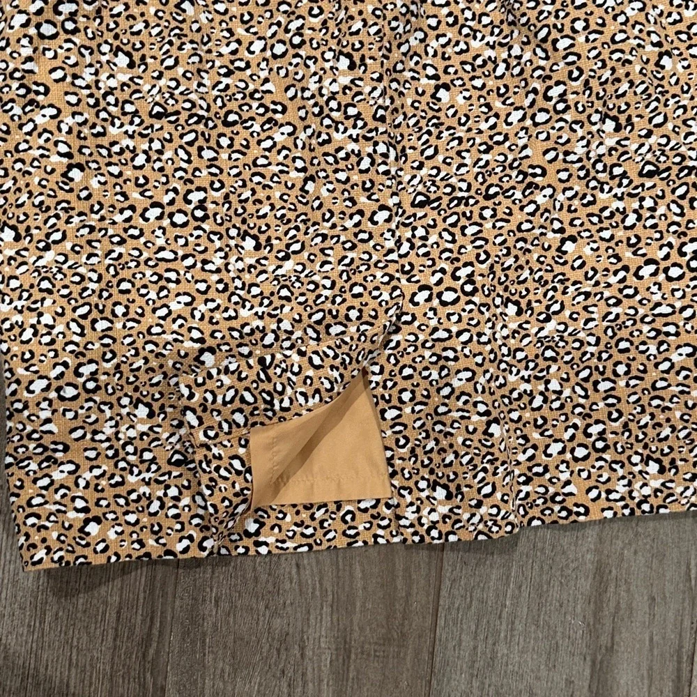 J. Crew Leopard Print Basketweave Midi Sheath Dress
